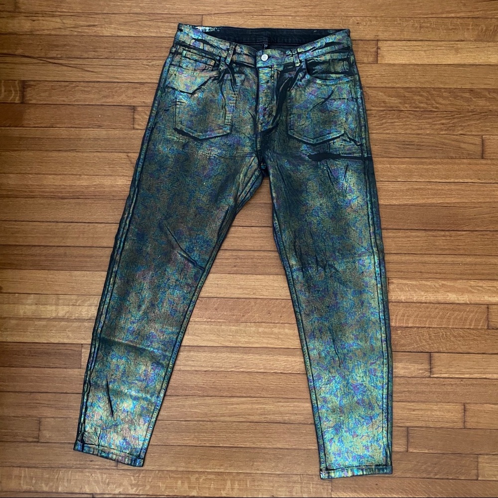 RECLAIMED VINTAGE Coated Jeans - Picture 2 of 4